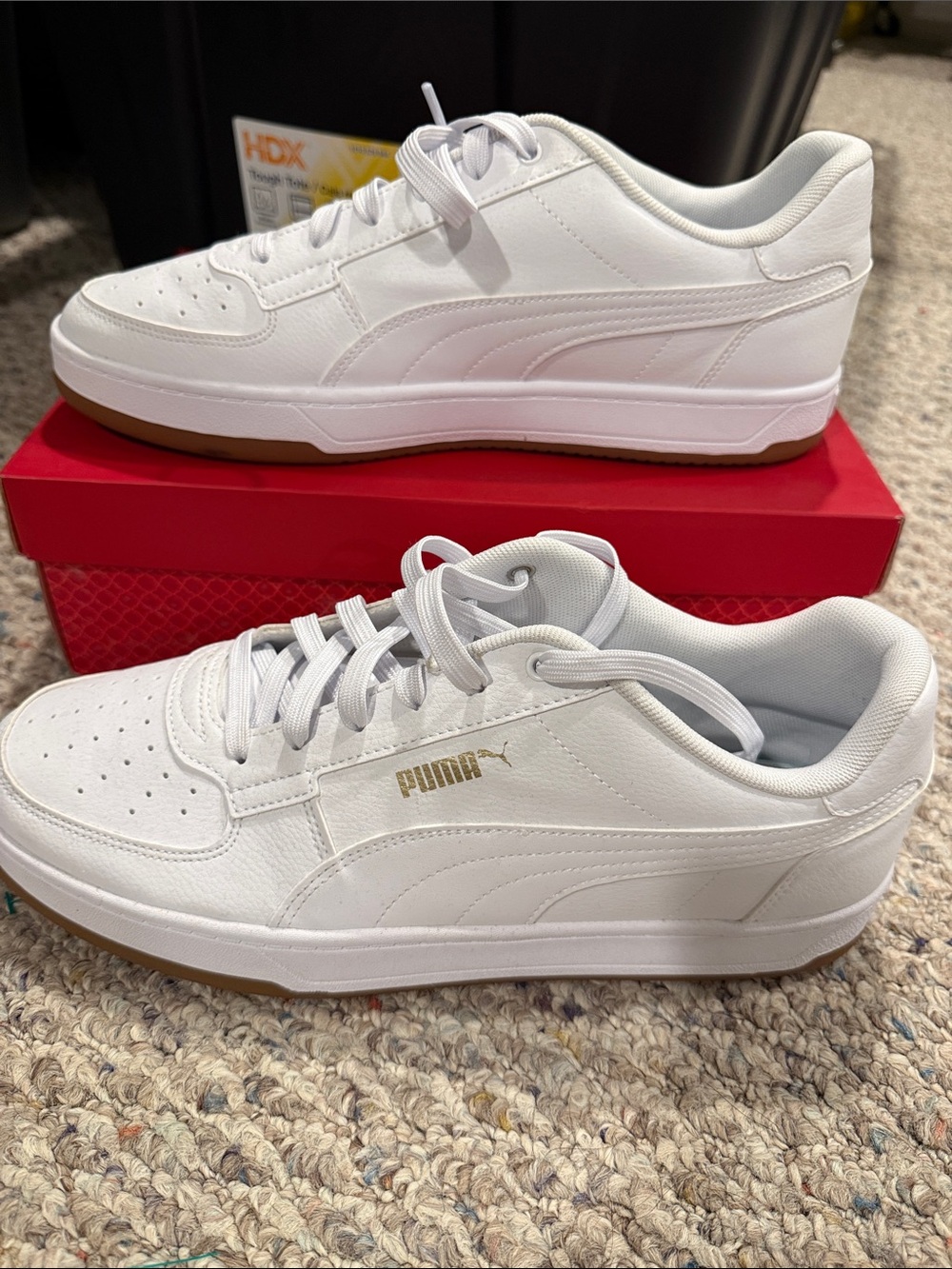 Puma White Caven sneaker size 12 New with out tag size 12mens